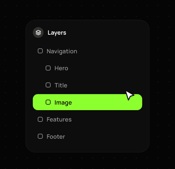 Click to jump to the layer